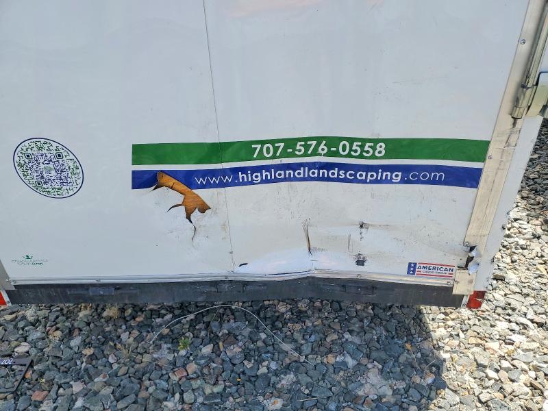 2024 American cargo grp inc VIN 7V0W11227SU421340 COPART salvage auction — REAR END, CA - SALVAGE CERTIFICATE, sold $575 on 2026-07-30 (photo 9)