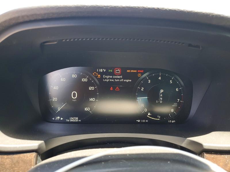 2017 Volvo S90 VIN YV1A22MK0H1014972 COPART salvage auction — FRONT END, Id - Salvage Certificate Of Title, sold $3,900 on 2026-07-27 (photo 9)