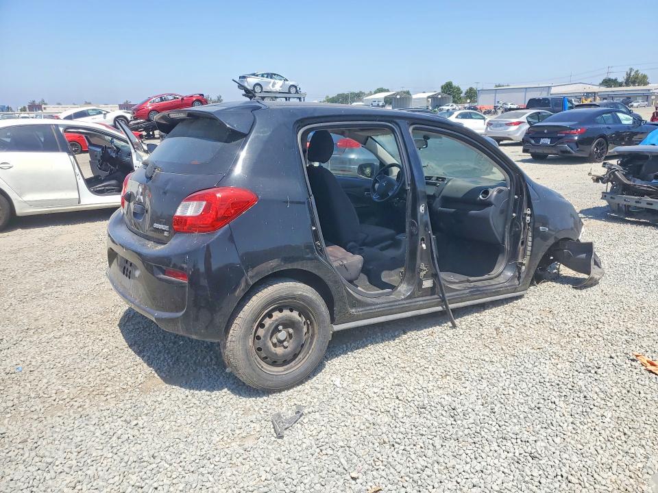 2017 Mitsubishi Mirage VIN ML32A4HJ5HH002692 COPART salvage auction — STRIPPED, Ca - Dis/Dlr/Exp Only Clean Title (P), sold $125 on 2026-07-28 (photo 3)