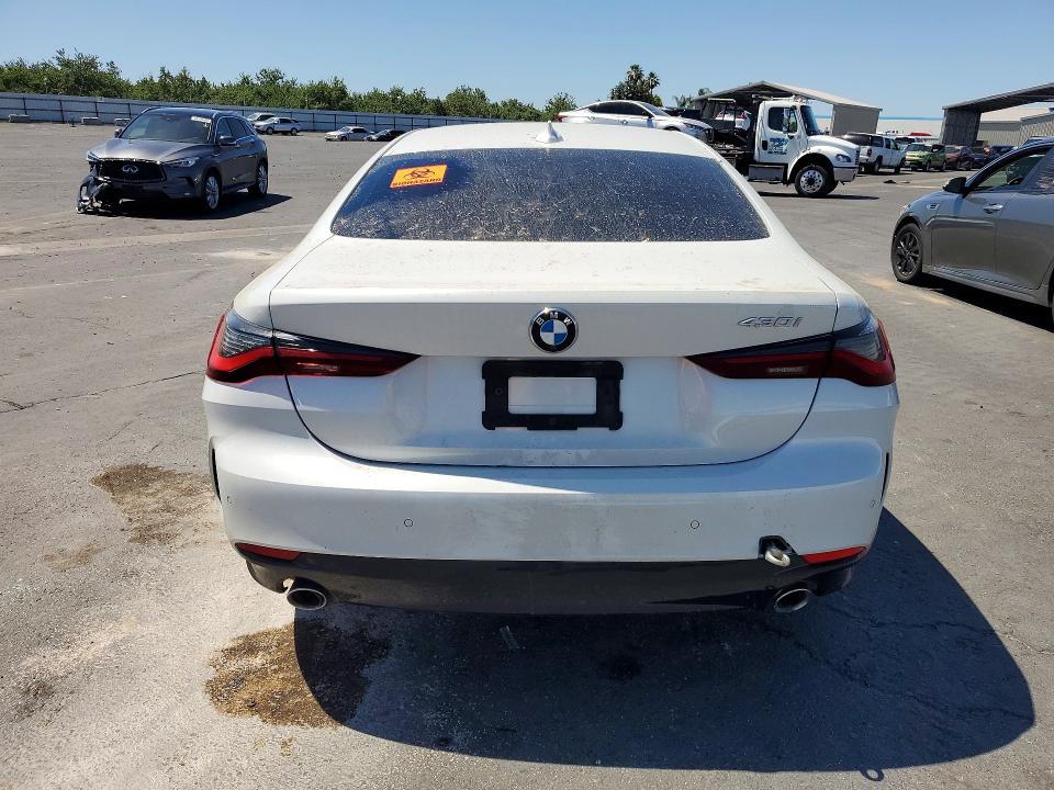 2022 BMW 4er VIN WBA53AP09NCK33340 COPART salvage auction — SIDE, Ca - Salvage Certificate, sold $6,900 on 2026-07-27 (photo 6)