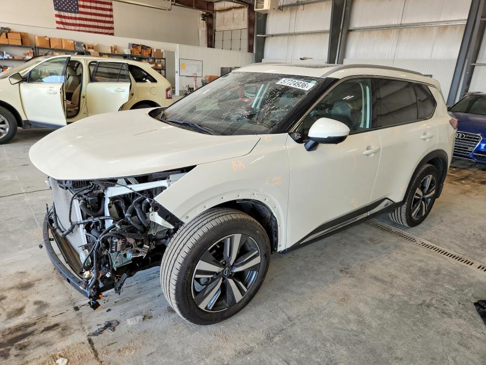 2022 Nissan Rogue VIN JN8BT3DD9NW277690 COPART salvage auction — FRONT END, Ne - Cert Of Title-Salvage, sold $9,100 on 2026-07-07 (photo 1)