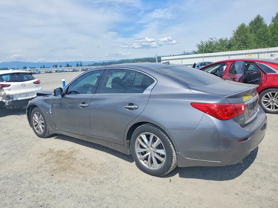 2015 Infiniti Q50 VIN JN1BV7AR1FM394175 COPART salvage auction — FRONT END, Wa - Bill Of Sale, sold $1,050 on 2026-07-27 (photo 2)