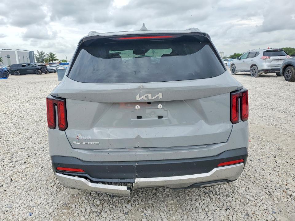 2026 Kia Sorento VIN 5XYRL4JC7TG437863 COPART salvage auction — FRONT END, Fl - Certificate Of Destruction, sold $350 on 2026-07-28 (photo 6)