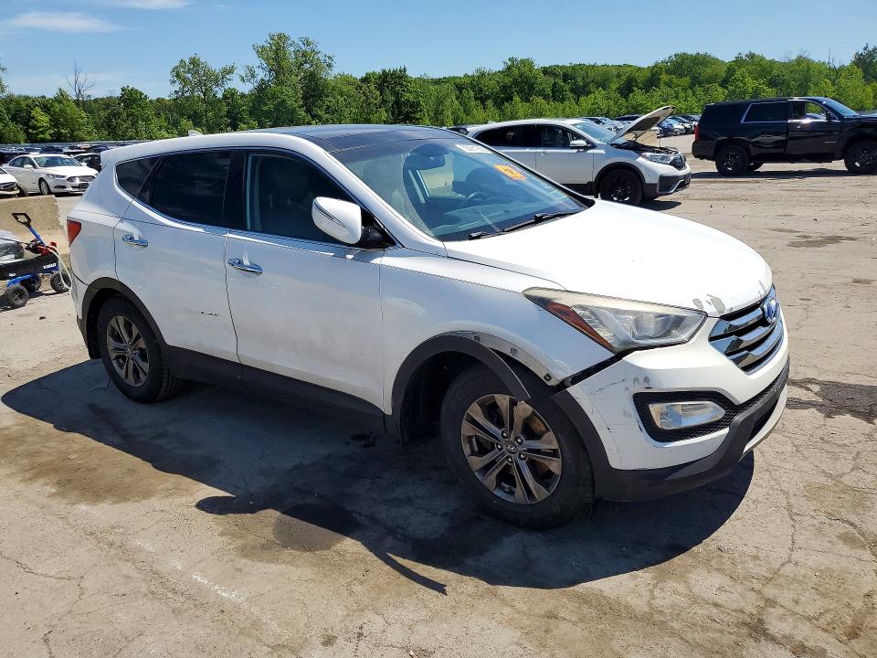 2013 Hyundai Santa fe VIN 5XYZU3LB2DG051199 COPART salvage auction — FRONT END, Salvage Title, sold $1,850 on 2026-07-16 (photo 4)