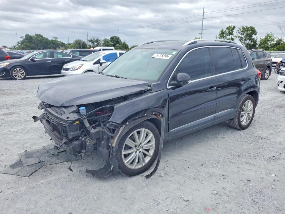 2013 Volkswagen Tiguan VIN WVGAV3AX3DW565909 COPART salvage auction — FRONT END, Fl - Certificate Of Destruction, sold $275 on 2026-07-24 (photo 1)