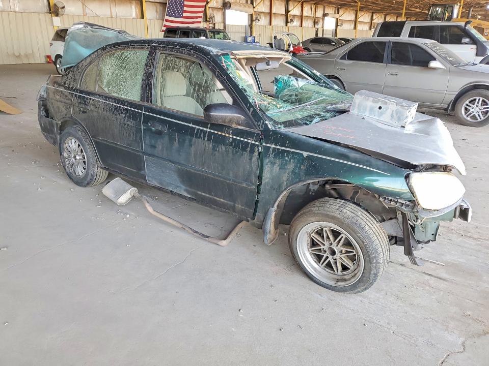 2001 Honda Civic VIN JHMES16571S008271 COPART salvage auction — FRONT END, Az - Certificate Of Title, sold $475 on 2026-07-13 (photo 4)
