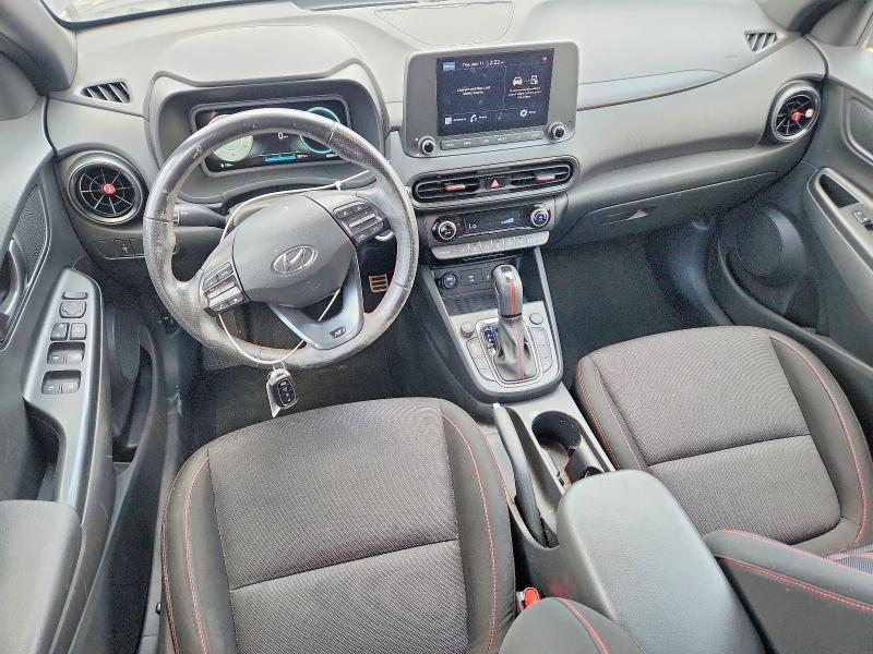 2022 Hyundai Kona VIN KM8K33A37NU801028 COPART salvage auction — FRONT END, Al - Cert Of Title-Salvage Title, sold $3,700 on 2026-07-14 (photo 8)