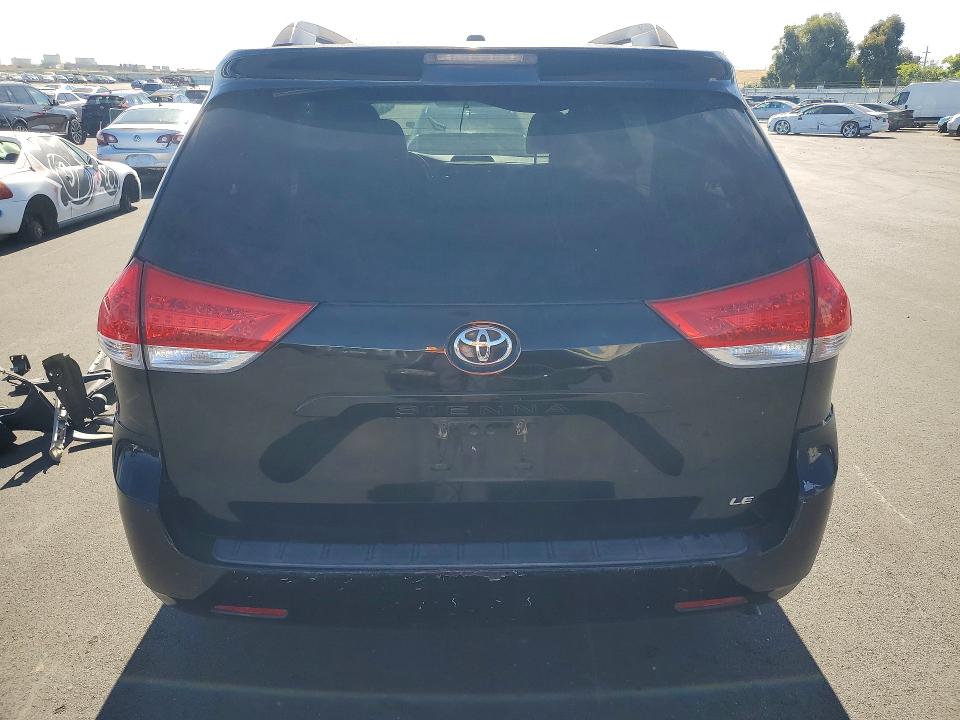 2013 Toyota Sienna VIN 5TDKK3DC1DS307706 COPART salvage auction — FRONT END, Ca - Salvage Certificate, sold $175 on 2026-07-22 (photo 6)