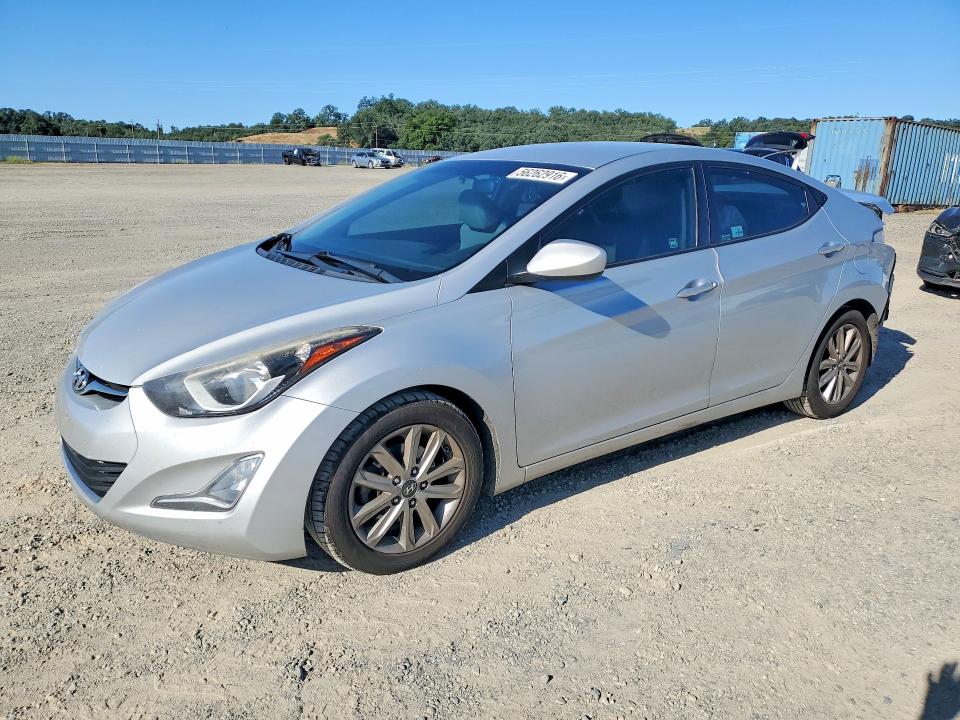 2015 Hyundai Elantra VIN KMHDH4AE2FU229448 COPART salvage auction — REAR END, Ca - Salvage Certificate, sold $750 on 2026-07-02 (photo 1)