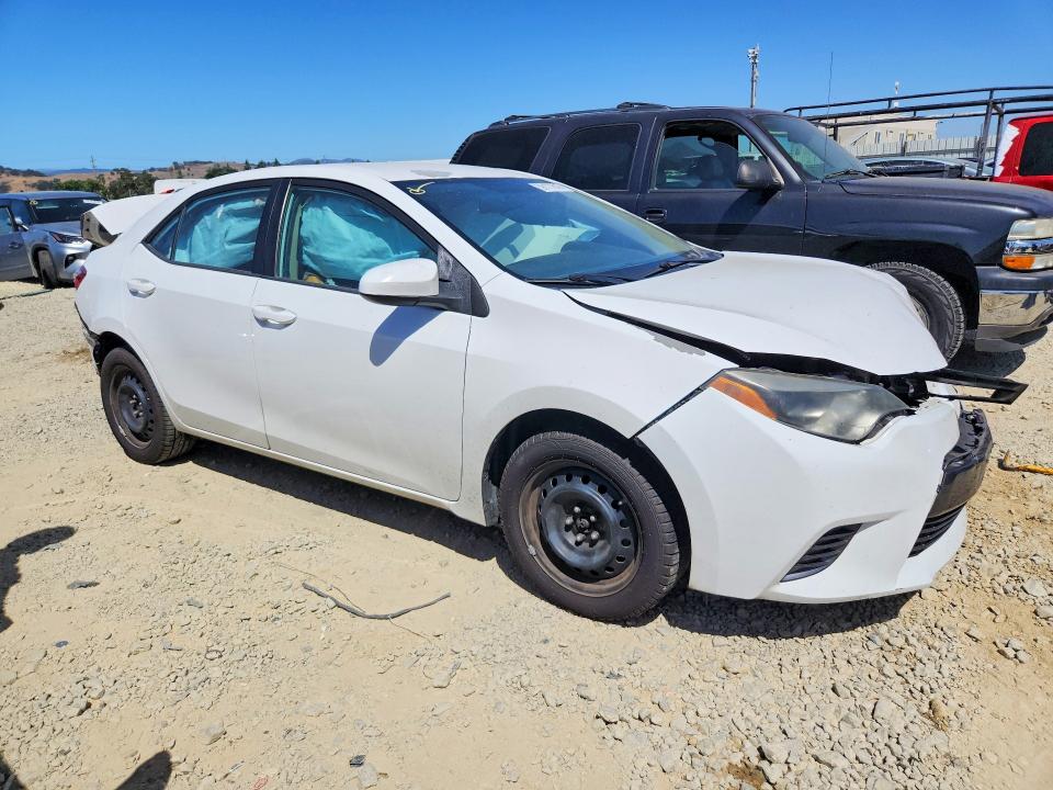 2015 Toyota Corolla VIN 5YFBURHE0FP342614 COPART salvage auction — FRONT END, Ca - Salvage Certificate, sold $1,550 on 2026-07-09 (photo 4)