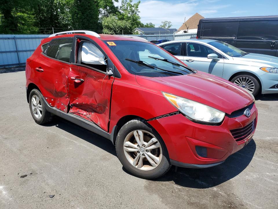 2012 Hyundai Tucson VIN KM8JU3AC1CU513091 COPART salvage auction — ALL OVER, NJ - CERT OF TITLE-SALVAGE (P), sold $550 on 2026-07-02 (photo 4)