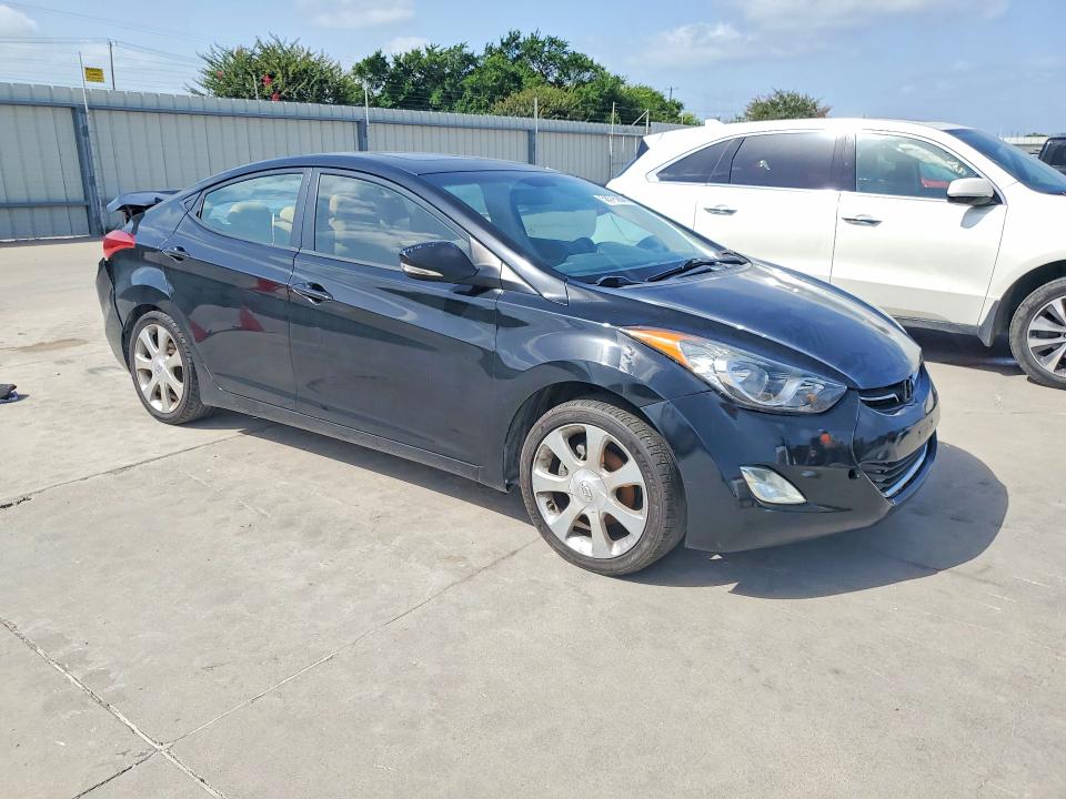 2011 Hyundai Elantra VIN KMHDH4AE1BU138827 COPART salvage auction — REAR END, Tx - Bonded Nonrepairable, sold $425 on 2026-07-16 (photo 4)