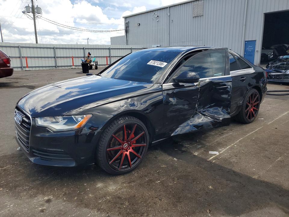 2013 Audi A6 VIN WAUCFAFC6DN119096 COPART salvage auction — SIDE, FL - CERT OF TITLE SLVG REBUILDABLE, sold $925 on 2026-07-27 (photo 1)