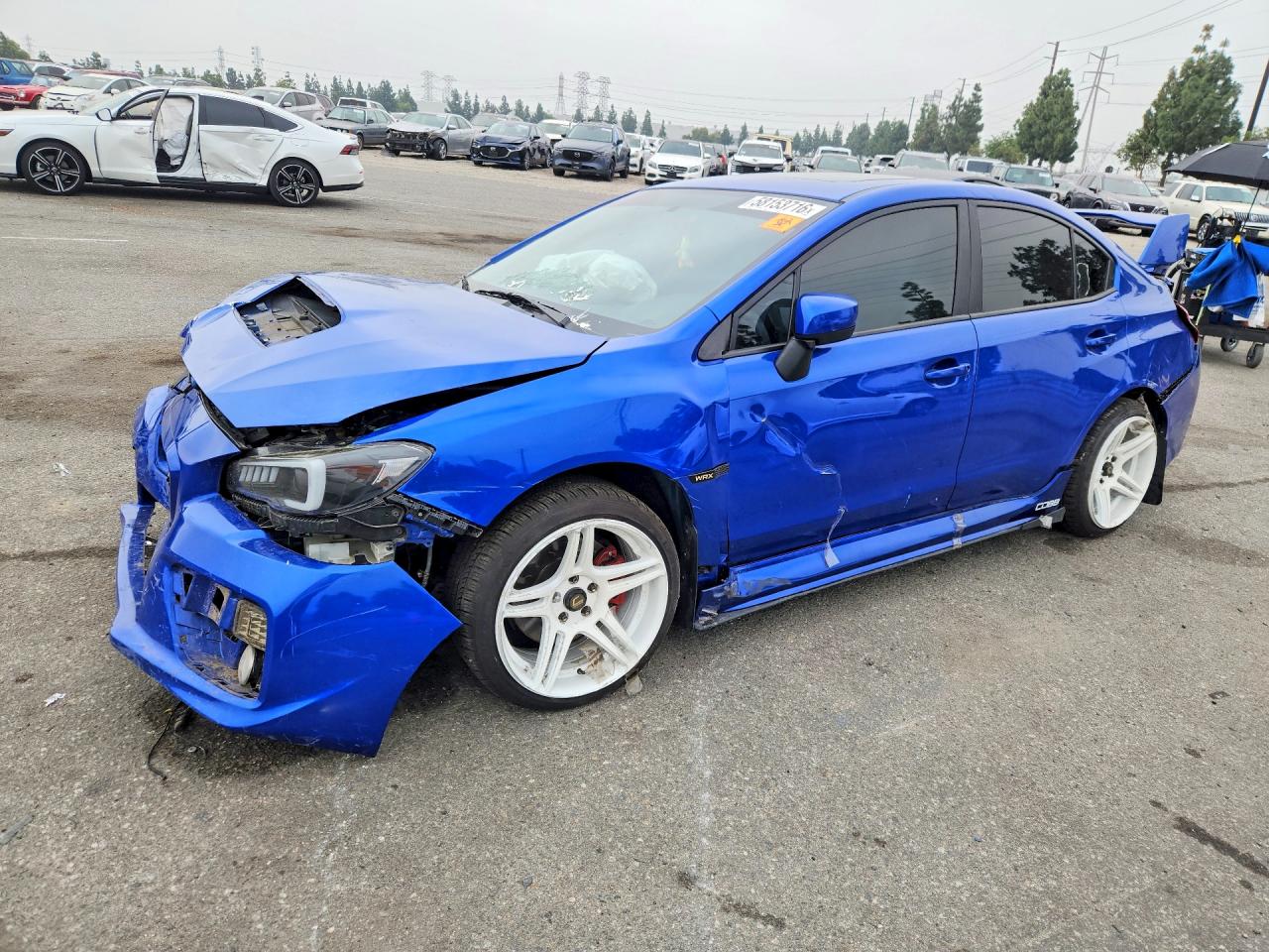 2017 Subaru WRX VIN JF1VA1E61H9833065 COPART salvage auction — All Over, Sc - Salvage Title, sold $650 on 2026-09-22 (photo 1)