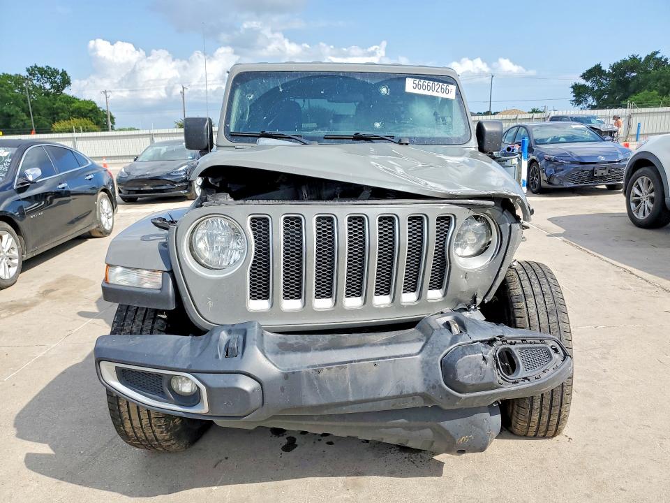 2021 Jeep Wrangler unlimited VIN 1C4HJXEN8MW645530 COPART salvage auction — FRONT END, Tx - Salvage Vehicle Title, sold $8,900 on 2026-07-20 (photo 5)