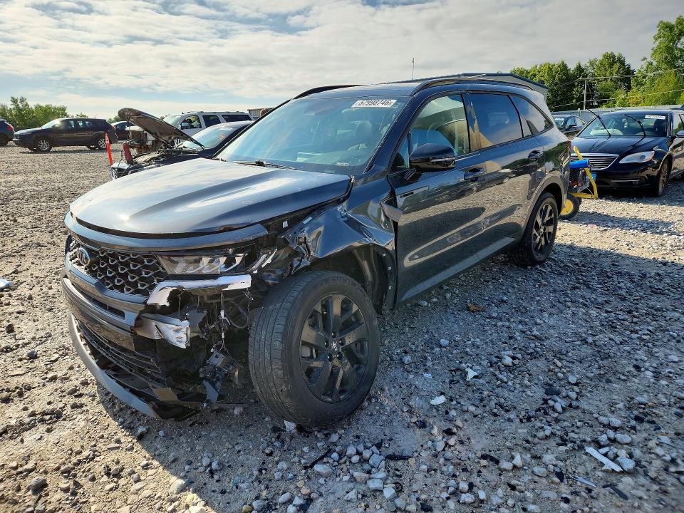 2021 Kia VIN 5XYRLDLCXMG056037 COPART salvage auction — FRONT END, Mi - Scrap Certificate Of Title, sold $3,200 on 2026-07-23 (photo 1)