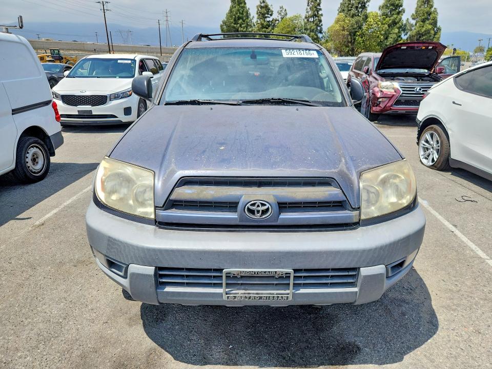 2003 Toyota 4runner VIN JTEZU14R938001160 COPART salvage auction — REAR END, CA - DIS/DLR/EXP ONLY CLEAN TITLE, sold $1,400 on 2026-07-14 (photo 5)