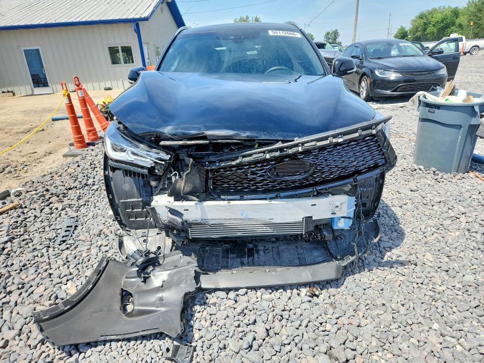 2022 Infiniti Qx50 VIN 3PCAJ5BB8NF121168 COPART salvage auction — SIDE, Salvage Title, sold $5,500 on 2026-08-03 (photo 5)