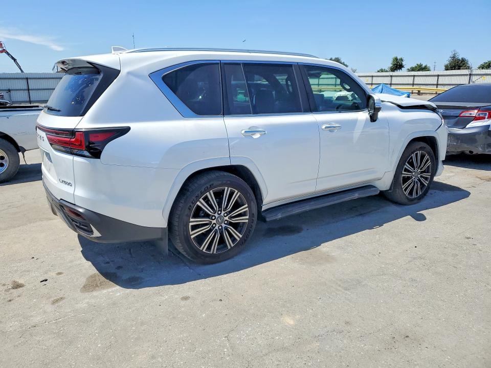 2026 Lexus Lx VIN JTJGB7CX5T4090167 COPART salvage auction — FRONT END, Ca - Salvage Certificate, sold $74,000 on 2026-08-14 (photo 3)