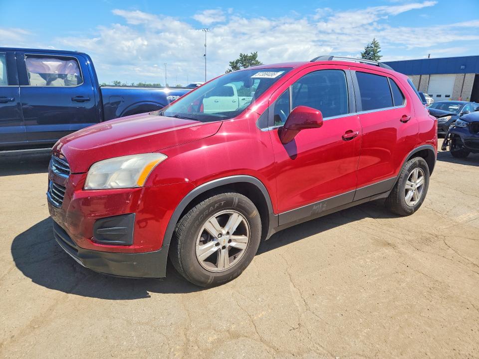 2015 Chevrolet Trax VIN KL7CJLSB5FB185814 COPART salvage auction — FRONT END, Oh - Cert Of Title-Salvage, sold $300 on 2026-07-14 (photo 1)