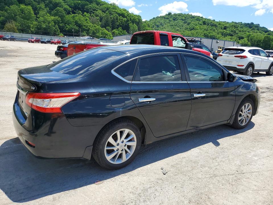 2013 Nissan Sentra VIN 3N1AB7AP5DL720764 COPART salvage auction — FRONT END, PA - CERTIFICATE OF SALVAGE, sold $375 on 2026-07-02 (photo 3)