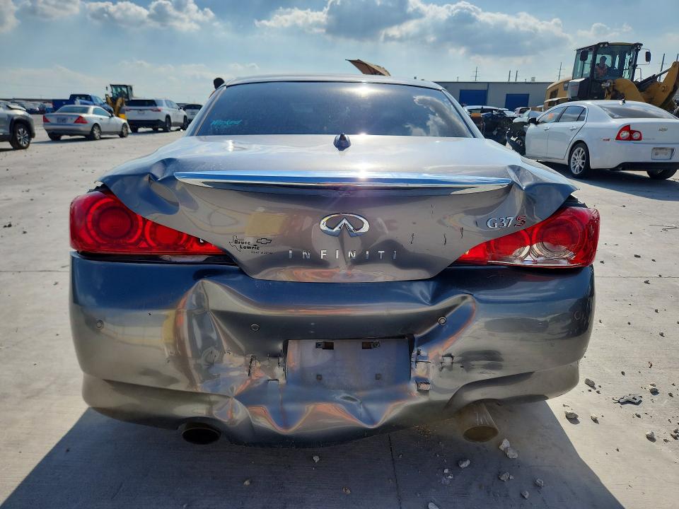 2011 Infiniti G VIN JN1CV6FE8BM951629 COPART salvage auction — REAR END, Tx - Salvage Vehicle Title, sold $925 on 2026-07-08 (photo 6)