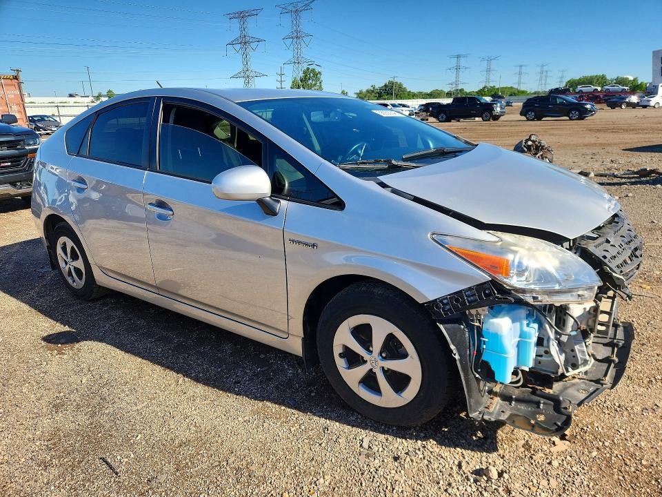 2012 Toyota Prius VIN JTDKN3DU4C5489583 COPART salvage auction — FRONT END, Il - Salvage Certificate, sold $1,650 on 2026-07-21 (photo 4)