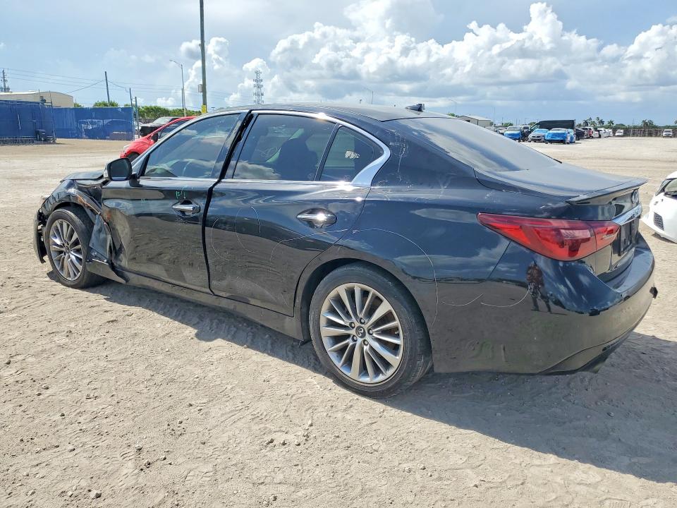 2019 Infiniti Q50 VIN JN1EV7AP6KM514865 COPART salvage auction — FRONT END, Fl - Cert Of Title Slvg Rebuildable, sold $1,350 on 2026-07-22 (photo 2)