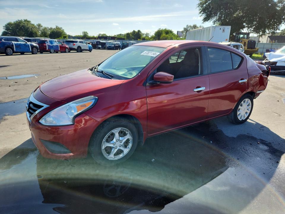 2016 Nissan Versa VIN 3N1CN7AP6GL865915 COPART salvage auction — REAR END, Fl - Cert Of Title Slvg Rebuildable, sold $650 on 2026-07-02 (photo 1)