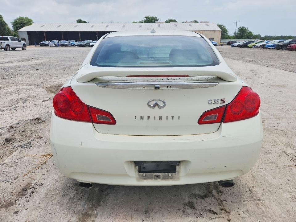 2008 Infiniti Ex35 VIN JNKBV61E88M224496 COPART salvage auction — REAR END, Tx - Salvage Vehicle Title, sold $200 on 2026-07-07 (photo 6)