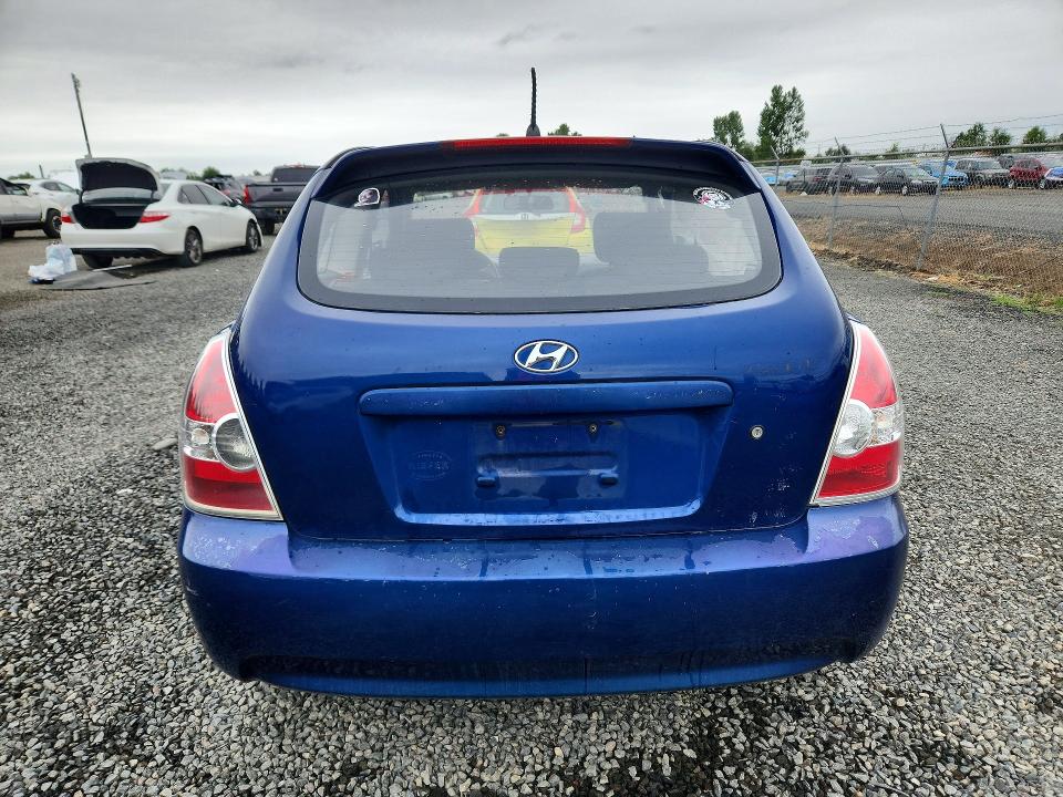 2007 Hyundai Accent VIN KMHCM36C87U038661 COPART salvage auction — SIDE, OR - SALVAGE TITLE CERTIFICATE, sold $200 on 2026-07-28 (photo 6)