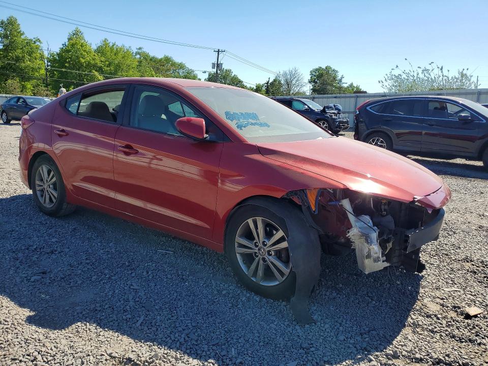 2017 Hyundai Elantra VIN KMHD84LF9HU068329 COPART salvage auction — FRONT END, NJ - CERT OF TITLE-SALVAGE, sold $700 on 2026-07-31 (photo 4)