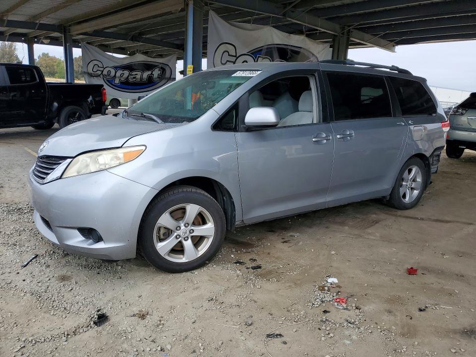 2011 Toyota Sienna VIN 5TDKK3DC0BS050695 COPART salvage auction — REAR END, Ca - Salvage Certificate, sold $1,100 on 2026-07-09 (photo 1)