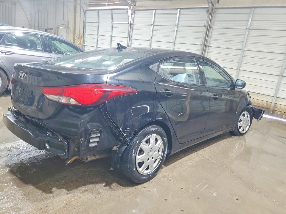 2016 Hyundai Elantra VIN KMHDH4AE2GU483422 COPART salvage auction — ROLLOVER, Salvage Title, sold $175 on 2026-07-21 (photo 3)