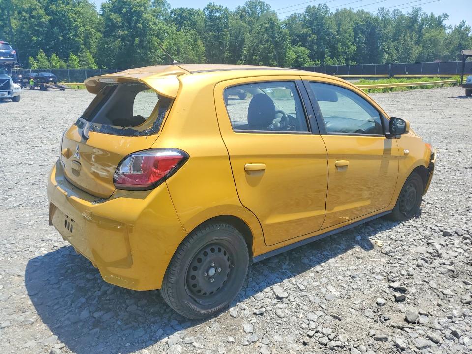 2021 Mitsubishi VIN ML32AUHJ3MH002619 COPART salvage auction — SIDE, Md - Cert Of Salvage > 75% Damage, sold $1,400 on 2026-07-17 (photo 3)