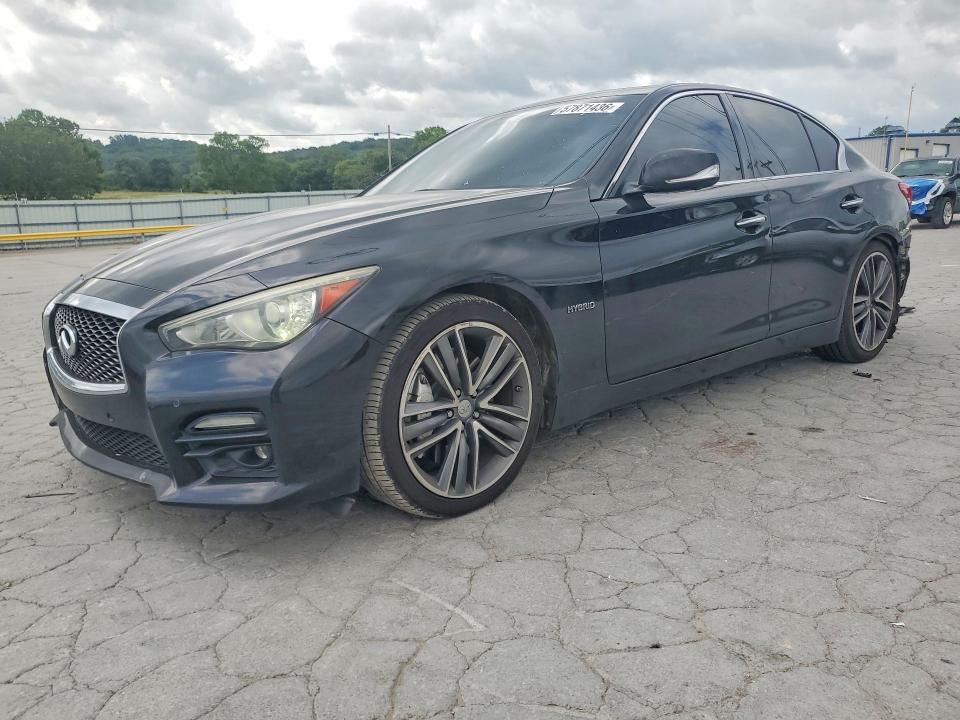 2014 Infiniti Q50 VIN JN1AV7AP4EM690333 COPART salvage auction — REAR END, Tn - Salvage Certificate, sold $1,150 on 2026-07-08 (photo 1)