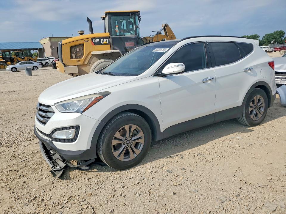 2016 Hyundai Santa fe VIN 5XYZU3LB2GG355394 COPART salvage auction — FRONT END, Ks - Cert Of Title-Salvage, sold $3,050 on 2026-07-09 (photo 1)