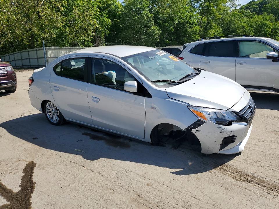 2024 Mitsubishi Mirage VIN ML32FUFJ2RHF17464 COPART salvage auction — FRONT END, Pa - Certificate Of Salvage, sold $1,300 on 2026-07-23 (photo 4)