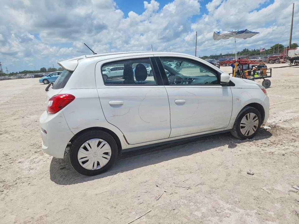 2018 Mitsubishi Mirage VIN ML32A3HJ2JH001242 COPART salvage auction — REAR END, Fl - Cert Of Title Slvg Rebuildable, sold $2,150 on 2026-07-16 (photo 3)