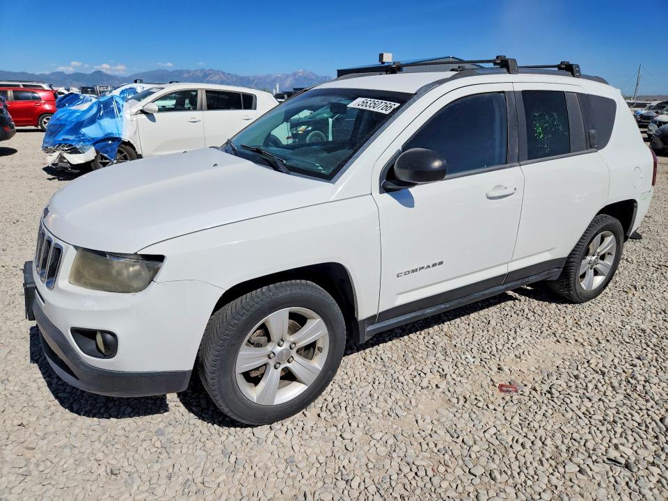 2014 Jeep Compass VIN 1C4NJDBB4ED567532 COPART salvage auction — REAR END, Ut - Salvage Certificate, sold $500 on 2026-07-31 (photo 1)