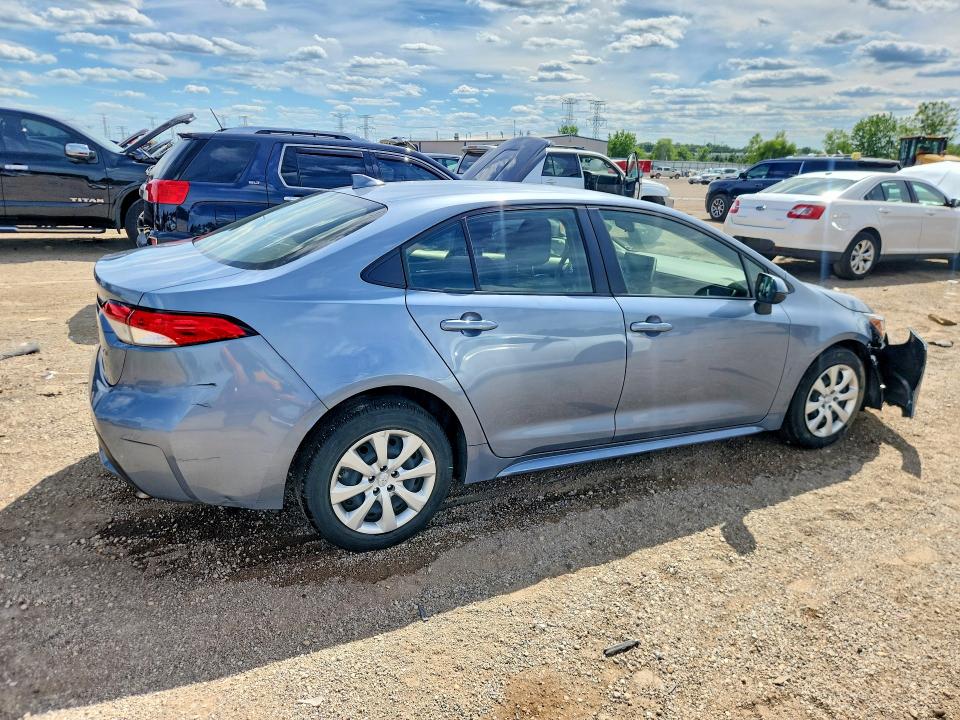 2020 Toyota Corolla VIN JTDEPRAE8LJ073129 COPART salvage auction — FRONT END, Il - Salvage Certificate, sold $5,900 on 2026-07-16 (photo 3)