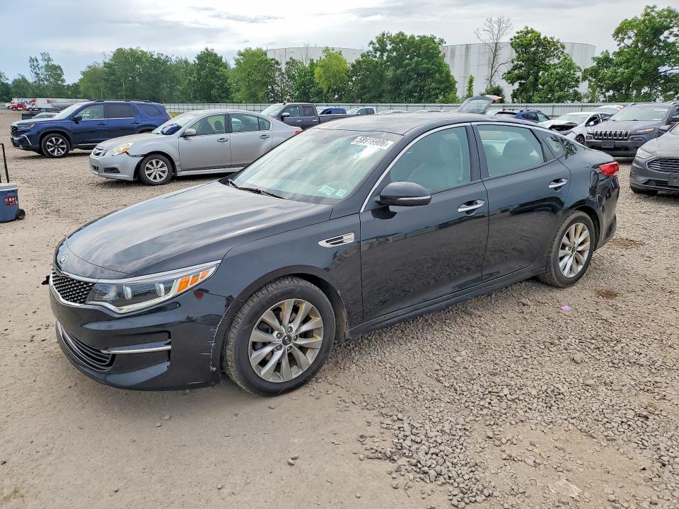 2016 Kia Optima VIN 5XXGU4L36GG067646 COPART salvage auction — FRONT END, Ny - Mv-907A Salvage Certificate, sold $1,200 on 2026-07-06 (photo 1)