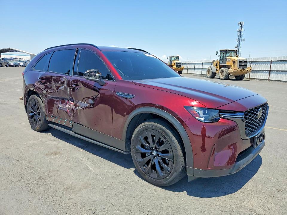 2025 Mazda Cx-90 VIN JM3KKCHD5S1256098 COPART salvage auction — SIDE, CA - SALVAGE CERTIFICATE, sold $14,000 on 2026-08-20 (photo 4)