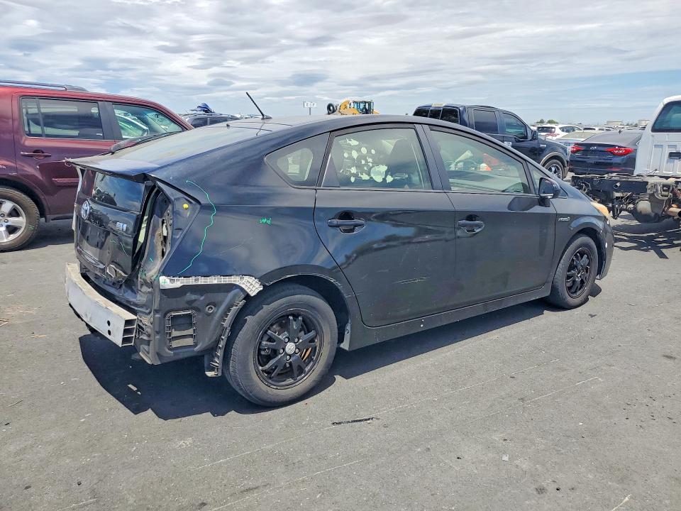 2014 Toyota Prius VIN JTDKN3DU5E0383434 COPART salvage auction — REAR END, Ca - Salvage Certificate, sold $950 on 2026-07-13 (photo 3)