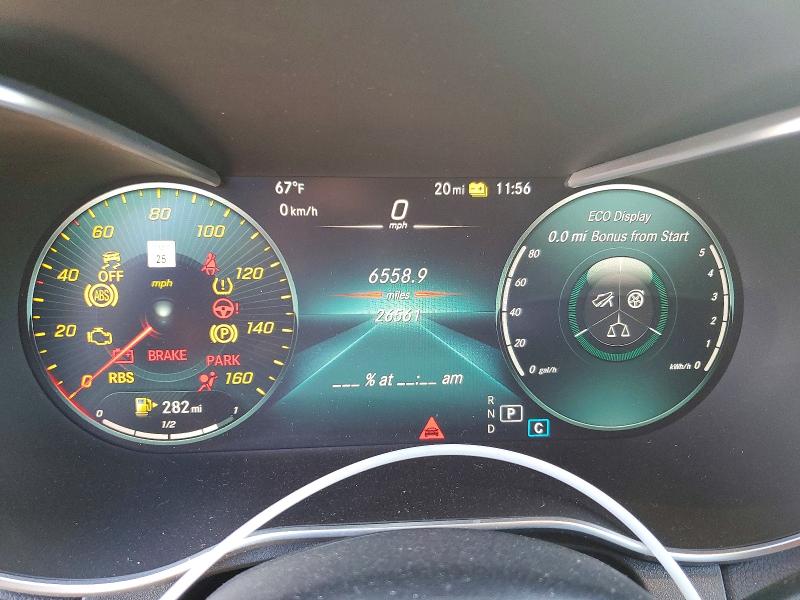2020 Mercedes-benz Glc VIN W1N0G5DB6LF777507 COPART salvage auction — FRONT END, WA - BILL OF SALE, sold $14,100 on 2026-07-06 (photo 9)