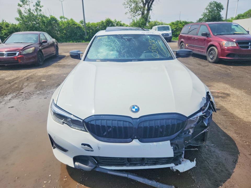 2019 BMW 3er VIN WBA5R7C50KAJ80473 COPART salvage auction — FRONT END, Qc - Gravement Accidente, sold $200 on 2026-07-28 (photo 5)