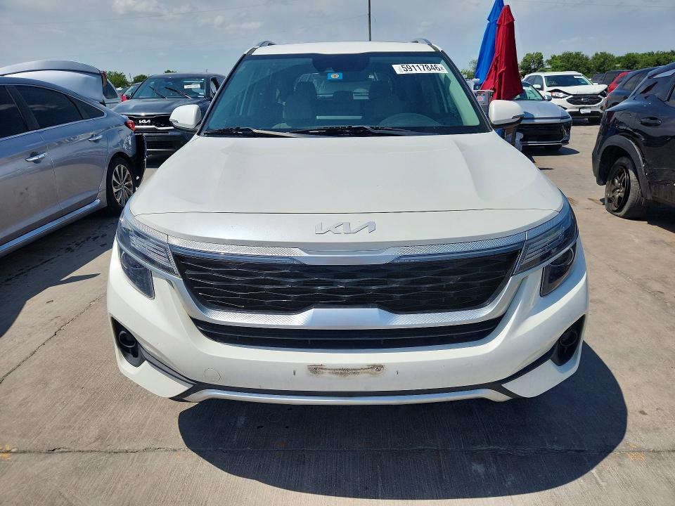 2022 Kia Seltos VIN KNDERCAA0N7334483 COPART salvage auction — REAR END, Tx - Certificate Of Title, sold $8,300 on 2026-07-02 (photo 5)