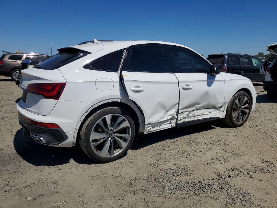 2021 Audi Sq5 VIN WA124AFY3M2083217 COPART salvage auction — SIDE, CA - SALVAGE CERTIFICATE, sold $17,000 on 2026-07-28 (photo 3)