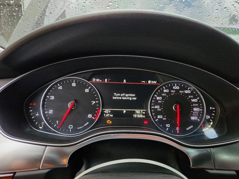 2013 Audi A6 VIN WAUGGAFC3DN018144 COPART salvage auction — FRONT END, Vt - Cert Of Title-Salvage Vehicle, sold $900 on 2026-07-20 (photo 9)