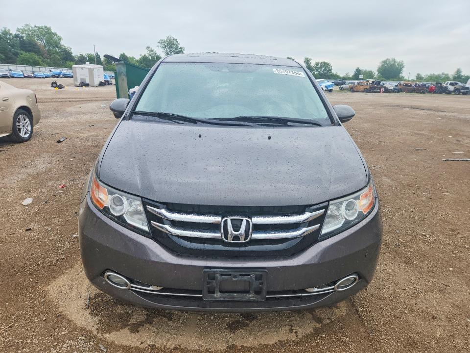 2014 Honda Odyssey VIN 5FNRL5H97EB035142 COPART salvage auction — UNDERCARRIAGE, Il - Salvage Certificate, sold $725 on 2026-07-02 (photo 5)